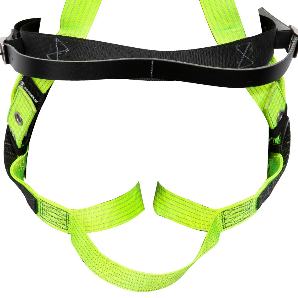 Safewaze 021-1810 Reflective Full Body Harness: 1D, MB Chest, TB legs, Mining Belt, Small - 6