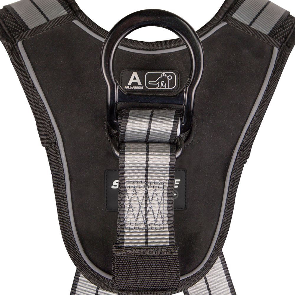 Safewaze 021-1817 PRO+ Slate Construction Harness: Alu 3D, Alu QC Chest/Legs, XS - 3