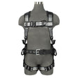 Safewaze 021-1825 PRO+ Slate Construction Harness: Alu 3D, Alu QC Chest, Alu FD, Alu QC Legs, XS