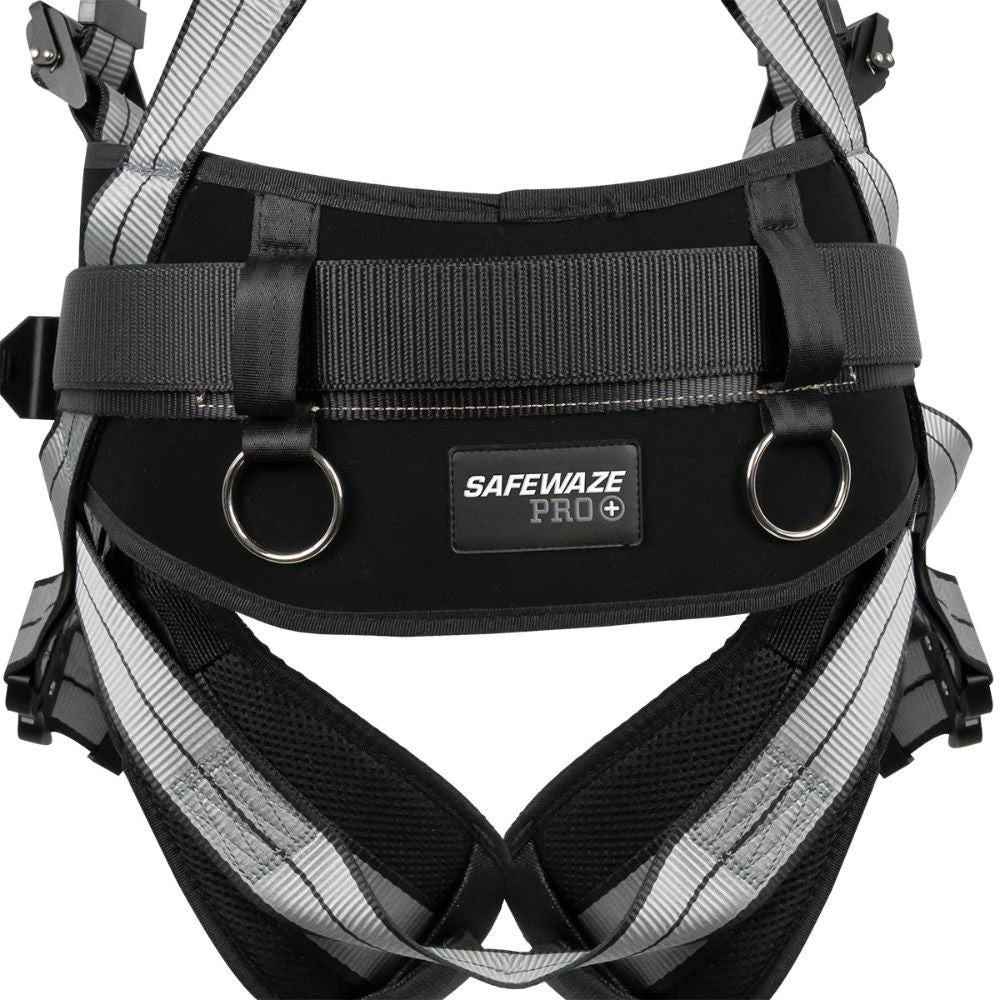 Safewaze 021-1825 PRO+ Slate Construction Harness: Alu 3D, Alu QC Chest, Alu FD, Alu QC Legs, XS - 8