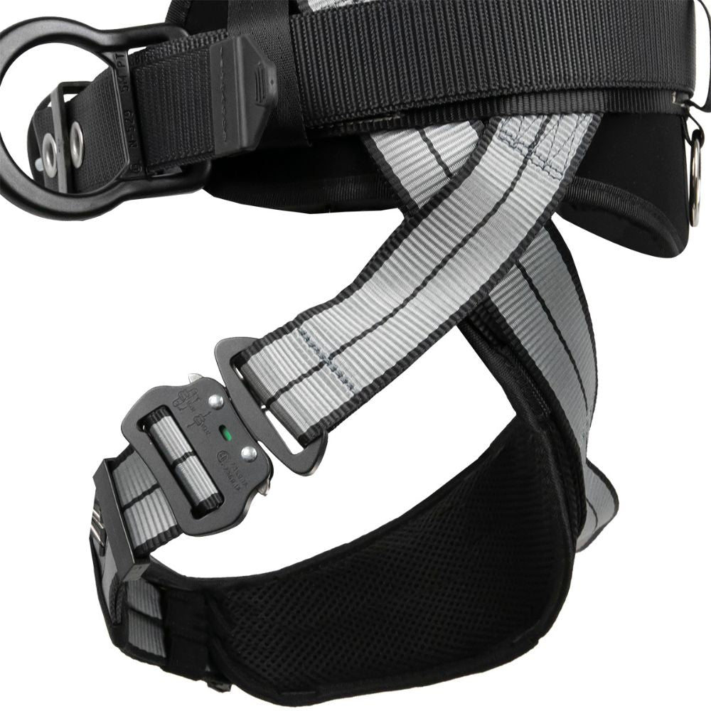 Safewaze 021-1830 PRO+ Slate Construction Harness: Alu 3D, Alu QC Chest, Alu FD, Alu QC Legs, 2X - 6