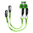 Safewaze 021-5278 Latitude Tie-Back 6' Dual Web SRL: 9013, 37" SL Tie-Back, Alu Snap Hooks