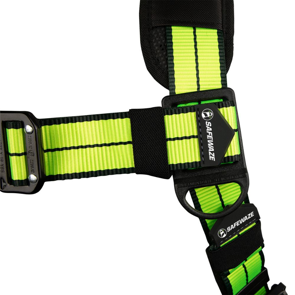 Safewaze FS-FLEX185-2X PRO+ Full Body Harness: 1D, QC Chest, TB Legs, 2X - 4