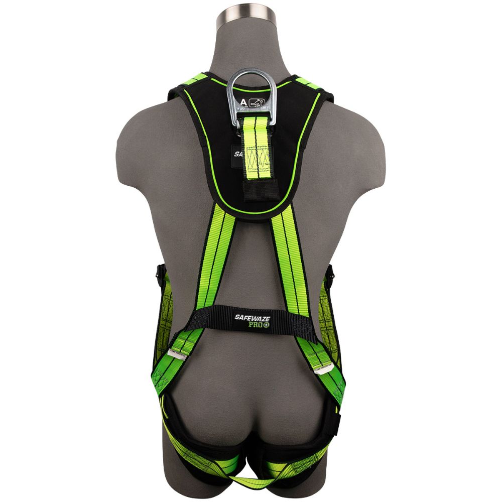 Safewaze FS-FLEX280-2X PRO+ Full Body Harness: 1D, QC Chest/Legs, 2X - 2