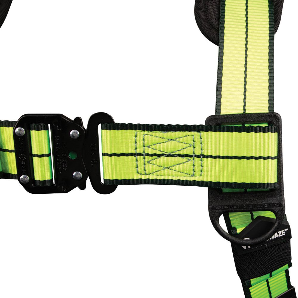 Safewaze FS-FLEX280-2X PRO+ Full Body Harness: 1D, QC Chest/Legs, 2X - 4