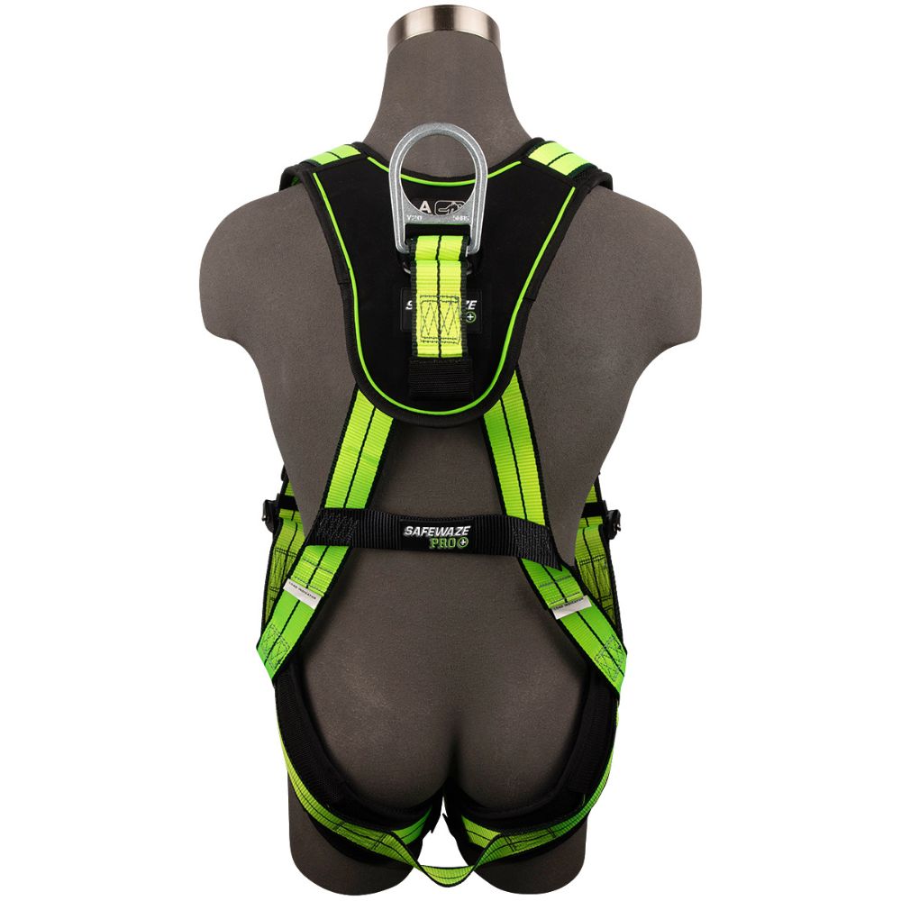 Safewaze FS-FLEX280-FD-2X PRO+ Full Body Harness: 1D, QC Chest, FD, QC Legs, 2X - 2