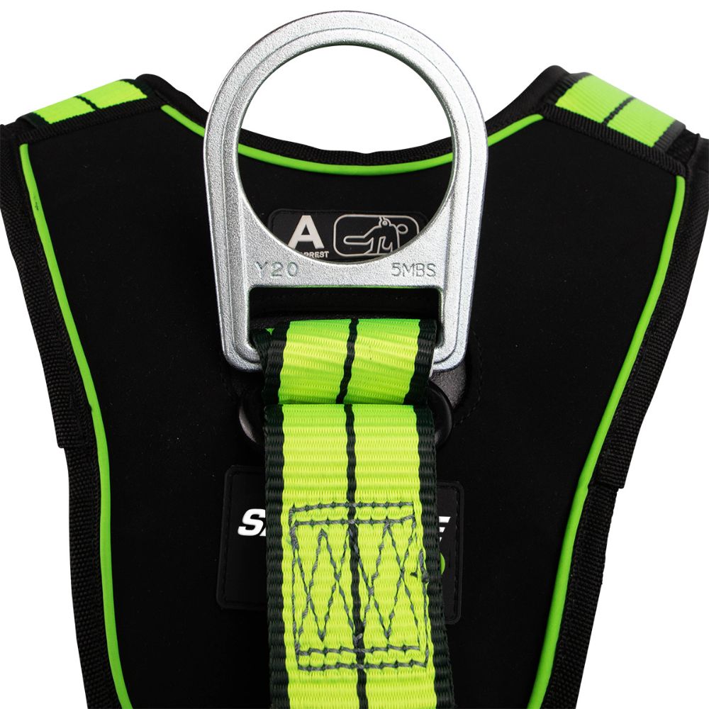 Safewaze FS-FLEX280-FD-3X PRO+ Full Body Harness: 1D, QC Chest, FD, QC Legs, 3X - 6