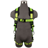 Safewaze FS-FLEX285-3X PRO+ Full Body Harness: 3D, QC Chest, TB Legs, 3X