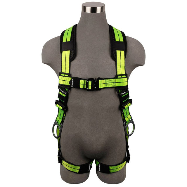 Safewaze FS-FLEX285-QC-2X PRO+ Full Body Harness: 3D, QC Chest/Legs, 2X