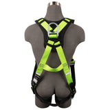 Safewaze FS-HIVIS185-2X Reflective Full Body Harness: 1D, MB Chest, TB Legs, 2X - 2