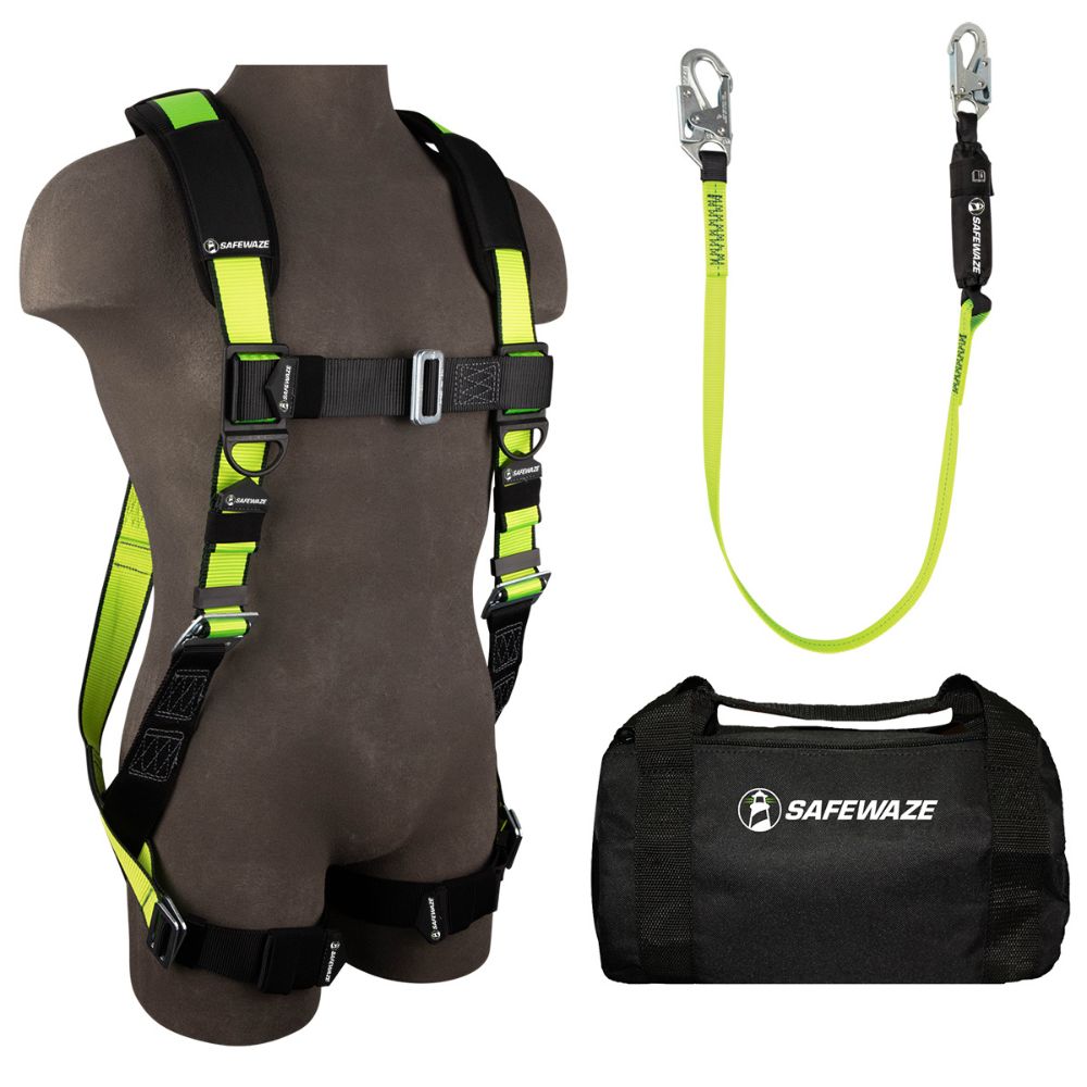 Safewaze FS126-2X PRO Bag Combo: FS280-2X Harness, FS560 Lanyard, FS8125 Bag, 2X