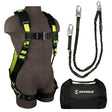 Safewaze FS133-DL-2X PRO Bag Combo: FS185-2X Harness, FS581 Lanyard, FS8125 Bag, 2X