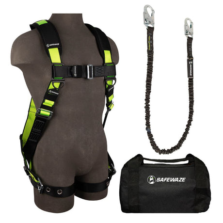 Safewaze FS133-XS PRO Bag Combo: FS185-XS Harness, FS580 Lanyard, FS8125 Bag, XS