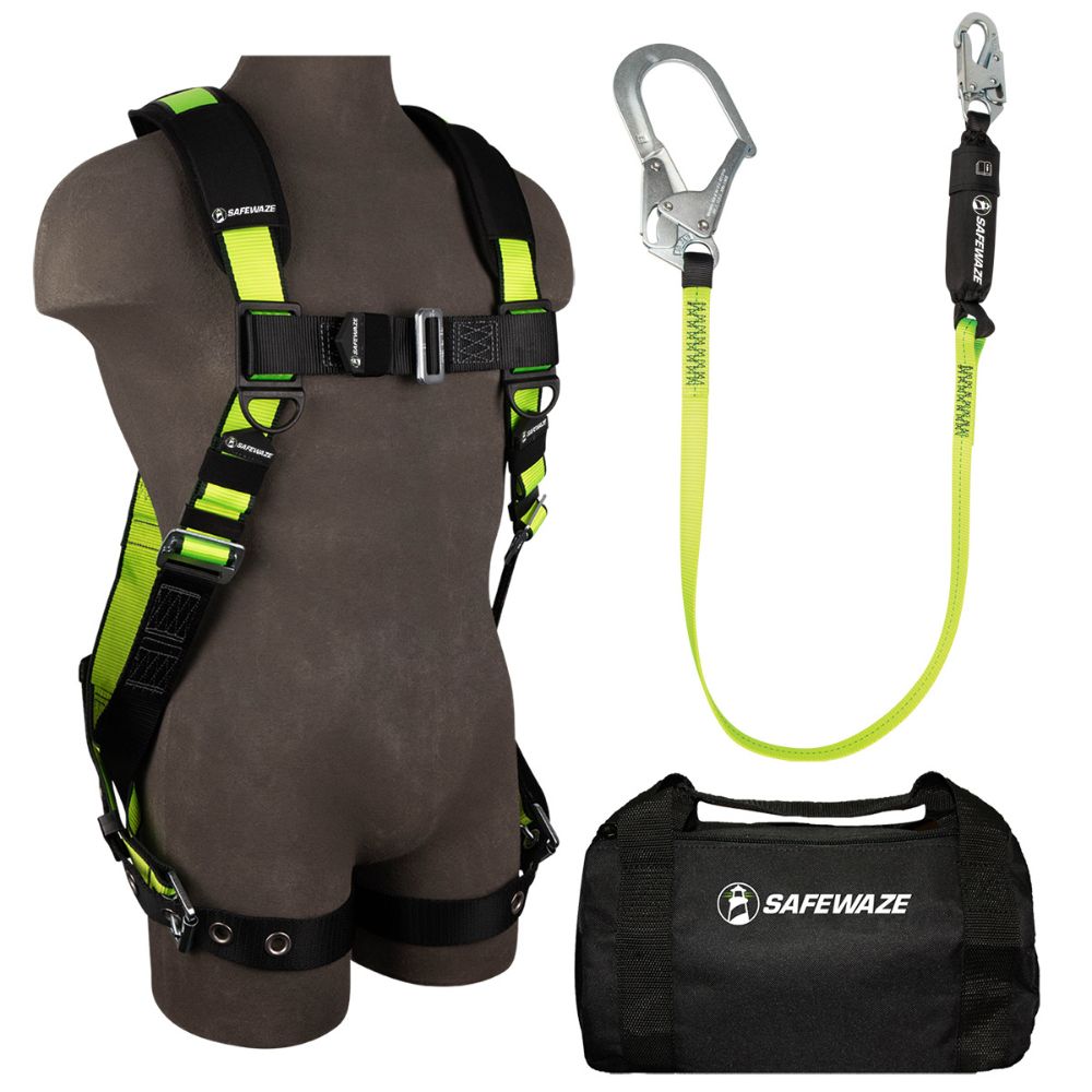 Safewaze FS139-3X PRO Bag Combo: FS185-3X Harness, FS565 Lanyard, FS8125 Bag, 3X