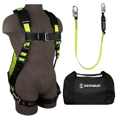 Safewaze FS141-3X PRO Bag Combo: FS185-3X Harness, FS560 Lanyard, FS8125 Bag, 3X