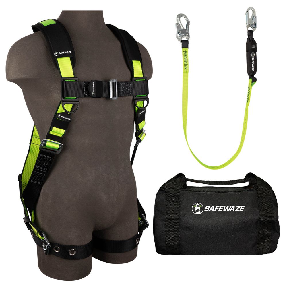 Safewaze FS141-XS PRO Bag Combo: FS185-XS Harness, FS560 Lanyard, FS8125 Bag, XS