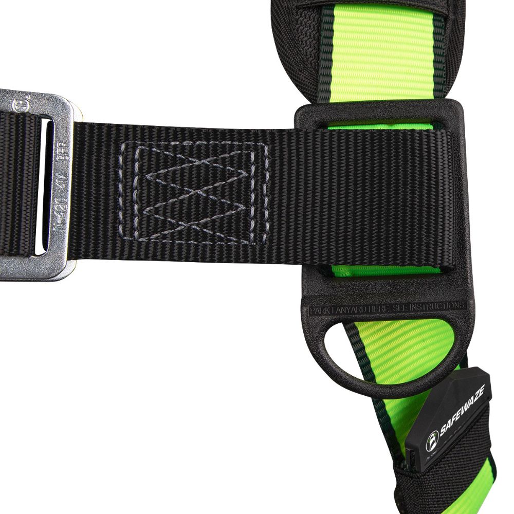 Safewaze FS160-2X PRO Construction Harness: 3D, MB Chest, TB Legs, 2X - 7