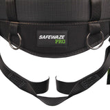 Safewaze FS160-3X PRO Construction Harness: 3D, MB Chest, TB Legs, 3X - 4