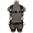 Safewaze FS170-L Pro Construction Harness, Fixed Waist Pad: 3D, Mb Chest, Tb Legs