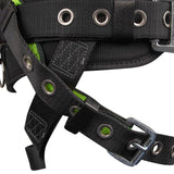 Safewaze FS170-M Pro Construction Harness, Fixed Waist Pad: 3D, Mb Chest, Tb Legs - 6