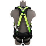 Safewaze FS170-QC-2X PRO Construction Harness: 3D, QC Chest, TB Legs, 2X - 2