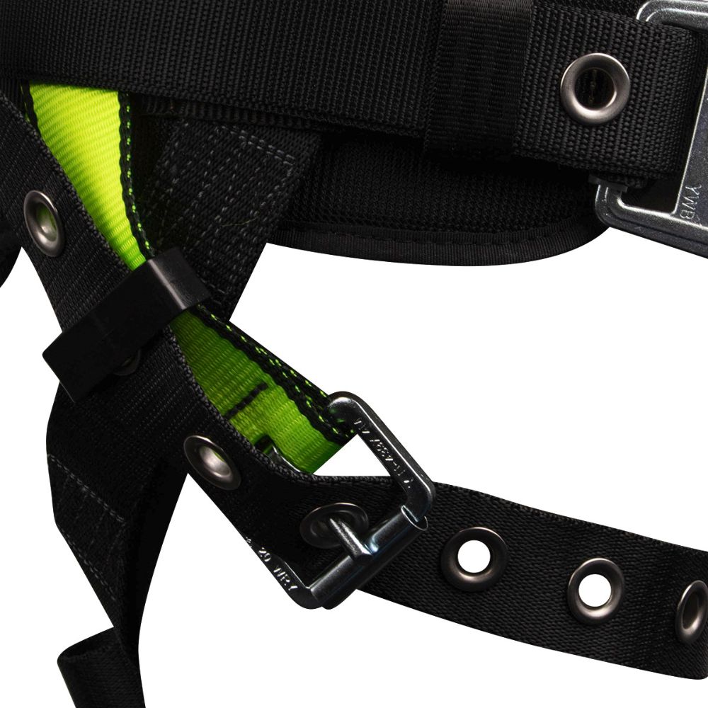 Safewaze FS170-QC-2X PRO Construction Harness: 3D, QC Chest, TB Legs, 2X - 5