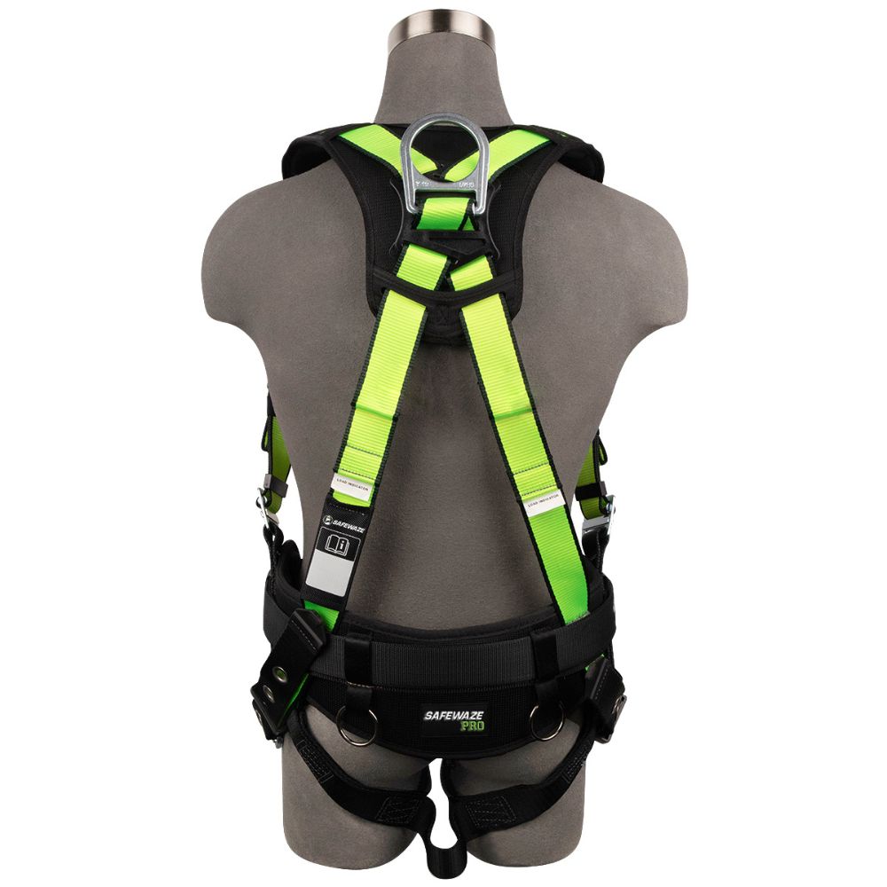 Safewaze FS170-QC-3X PRO Construction Harness: 3D, QC Chest, TB Legs, 3X - 2