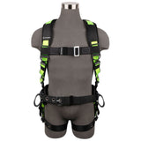 Safewaze FS170DL-L PRO Construction Harness: 3D, Dorsal Link, MB Chest, TB Legs, Large