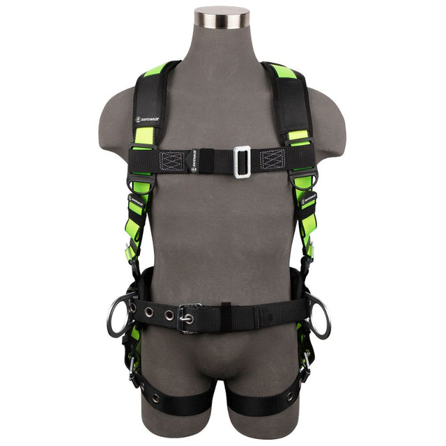 Safewaze FS170DL-XS PRO Construction Harness: 3D, Dorsal Link, MB Chest, TB Legs, XS