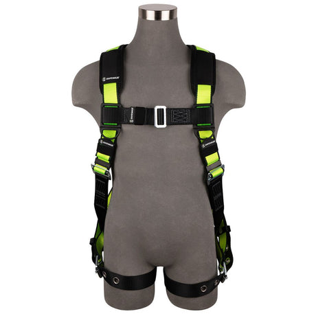 Safewaze FS185-3X PRO Full Body Harness: 1D, MB Chest, TB Legs, 3X