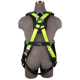 Safewaze FS185-3X PRO Full Body Harness: 1D, MB Chest, TB Legs, 3X - 2