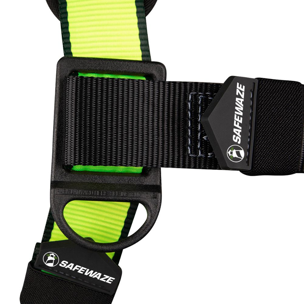 Safewaze FS185-3X PRO Full Body Harness: 1D, MB Chest, TB Legs, 3X - 5