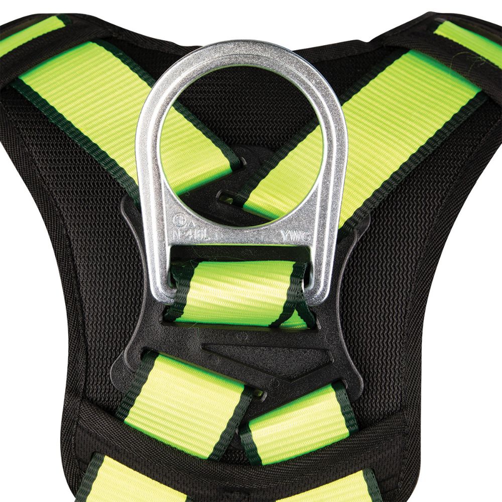 Safewaze FS185-3X PRO Full Body Harness: 1D, MB Chest, TB Legs, 3X - 8