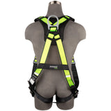 Safewaze FS185-FD-2X PRO Full Body Harness: 1D, MB Chest, FD, TB Legs, 2X - 2