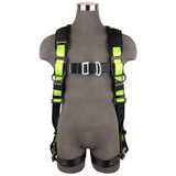 Safewaze FS185-FD-S/M PRO Full Body Harness: 1D, MB Chest, FD, TB Legs, S/M