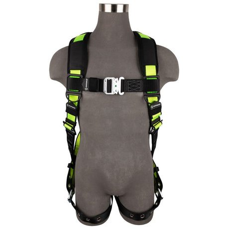 Safewaze FS185-QC-2X PRO Full Body Harness: 1D, QC Chest, TB Legs, 2X