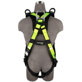 Safewaze FS185-R-2X PRO Full Body Retrieval Harness: 1D, Shoulder D, MB Chest, TB Legs, 2X - 2