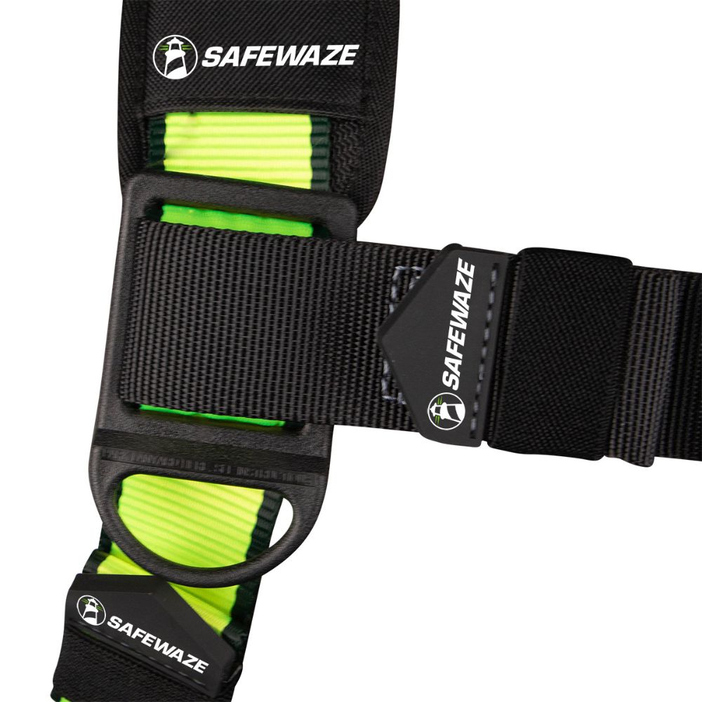 Safewaze FS185-R-3X PRO Full Body Retrieval Harness: 1D, Shoulder D, MB Chest, TB Legs, 3X - 8