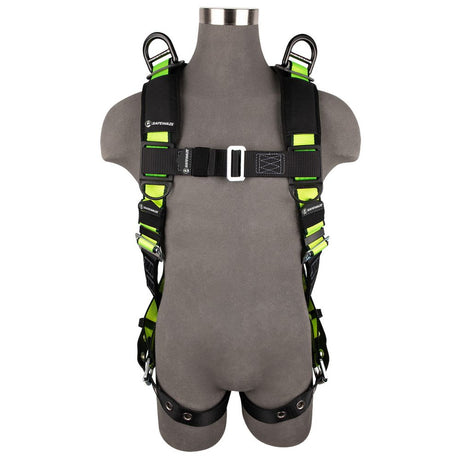 Safewaze FS185-R-L/XL PRO Full Body Retrieval Harness: 1D, Shoulder D, MB Chest, TB Legs, L/XL