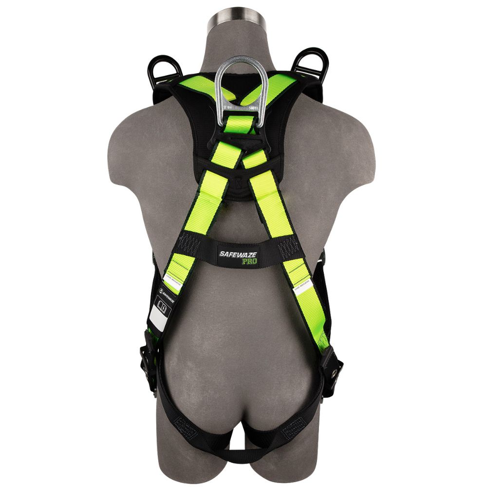 Safewaze FS185-R-S/M PRO Full Body Retrieval Harness: 1D, Shoulder D, MB Chest, TB Legs, S/M - 2