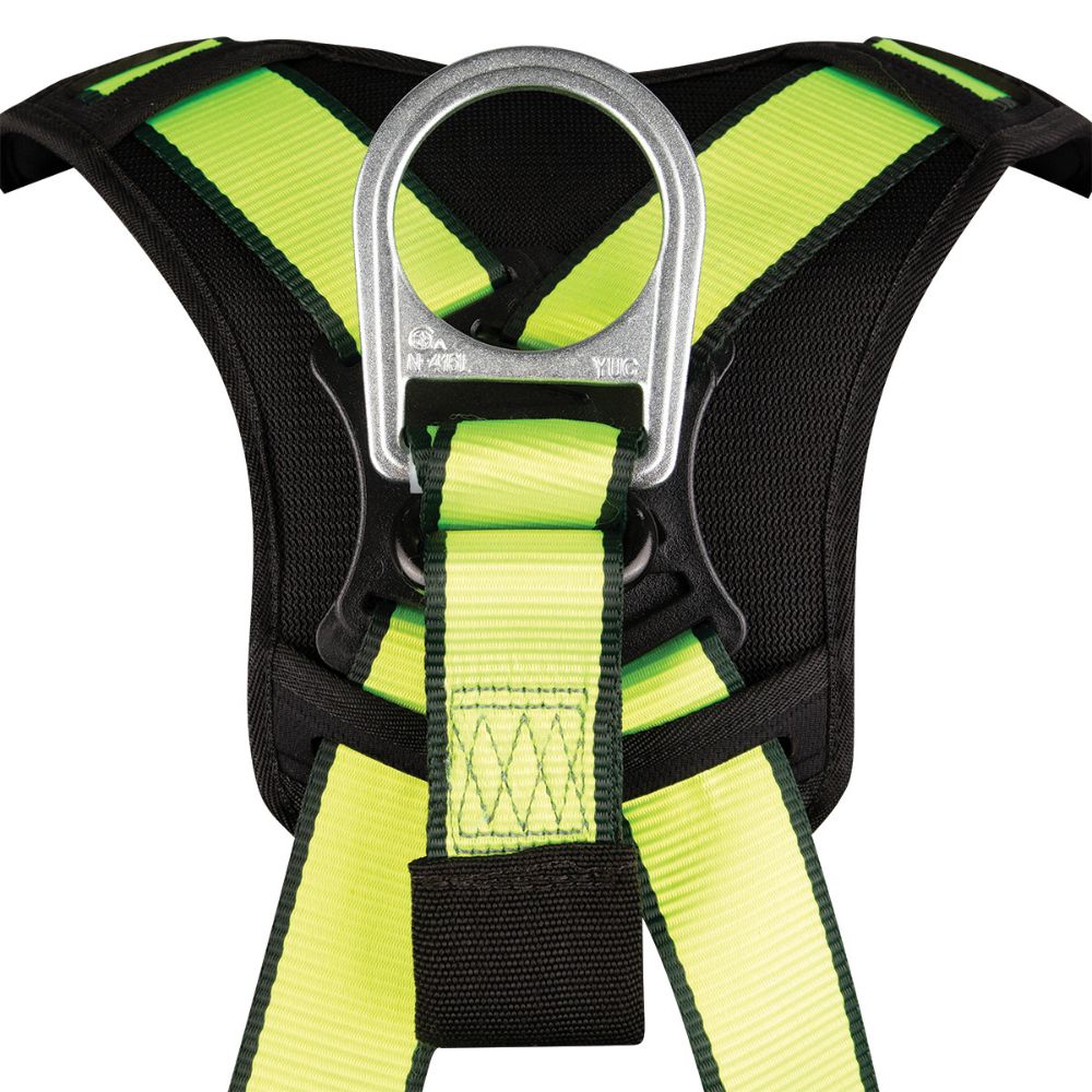 Safewaze FS185DL-2X PRO Full Body Harness: 1D, Dorsal Link, MB Chest, TB Legs, 2X - 7