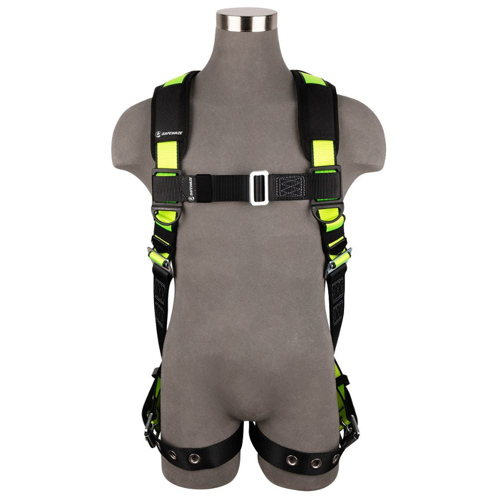 Safewaze FS185DL-S/M PRO Full Body Harness: 1D, Dorsal Link, MB Chest, TB Legs, S/M