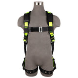 Safewaze FS185DL-S/M PRO Full Body Harness: 1D, Dorsal Link, MB Chest, TB Legs, S/M