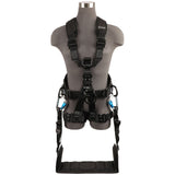 Safewaze FS227T-2X Wind & Tower Harness: Alu 5D, Removable Seat, Alu QC Legs, 2X