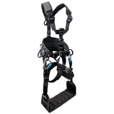 Safewaze FS227T-2X Wind & Tower Harness: Alu 5D, Removable Seat, Alu QC Legs, 2X - 3