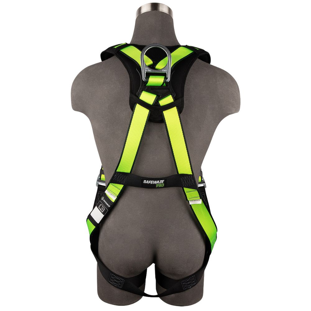 Safewaze FS280-2X PRO Full Body Harness: 1D, MB Chest/Legs, 2X - 2