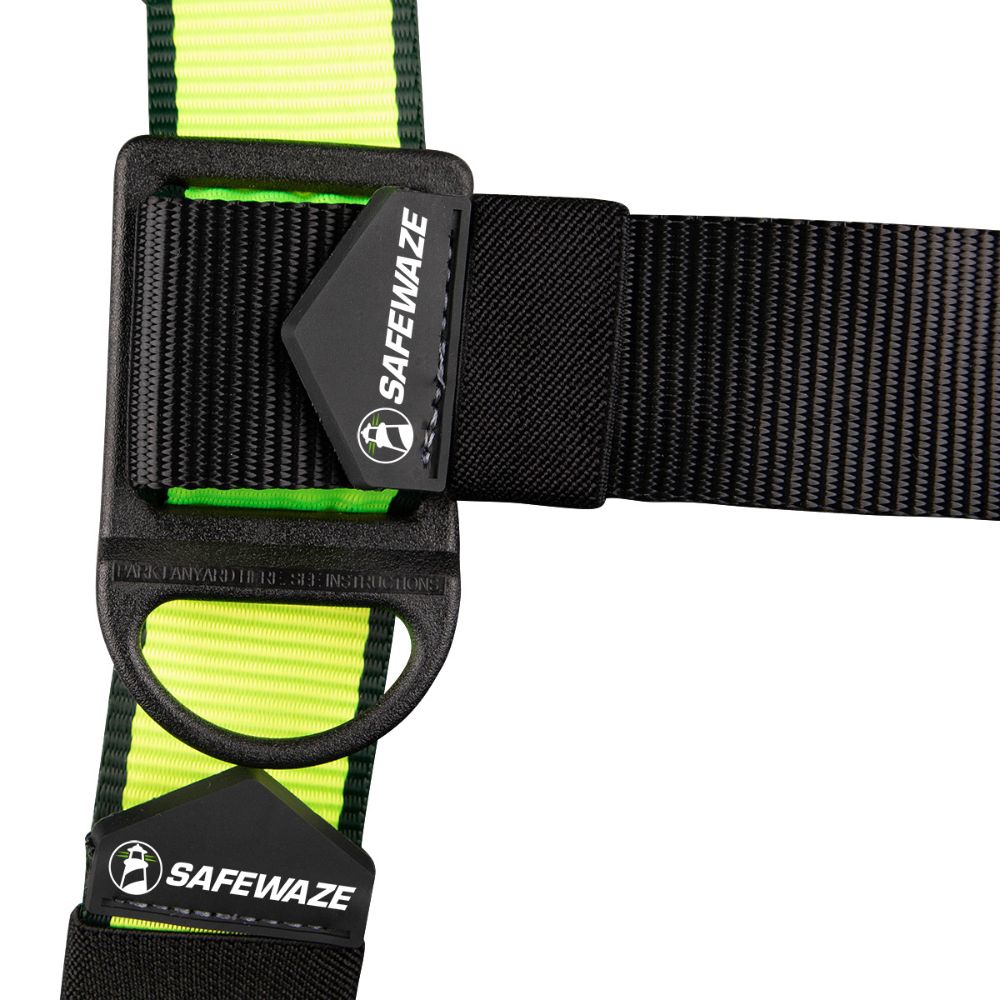 Safewaze FS280-2X PRO Full Body Harness: 1D, MB Chest/Legs, 2X - 4