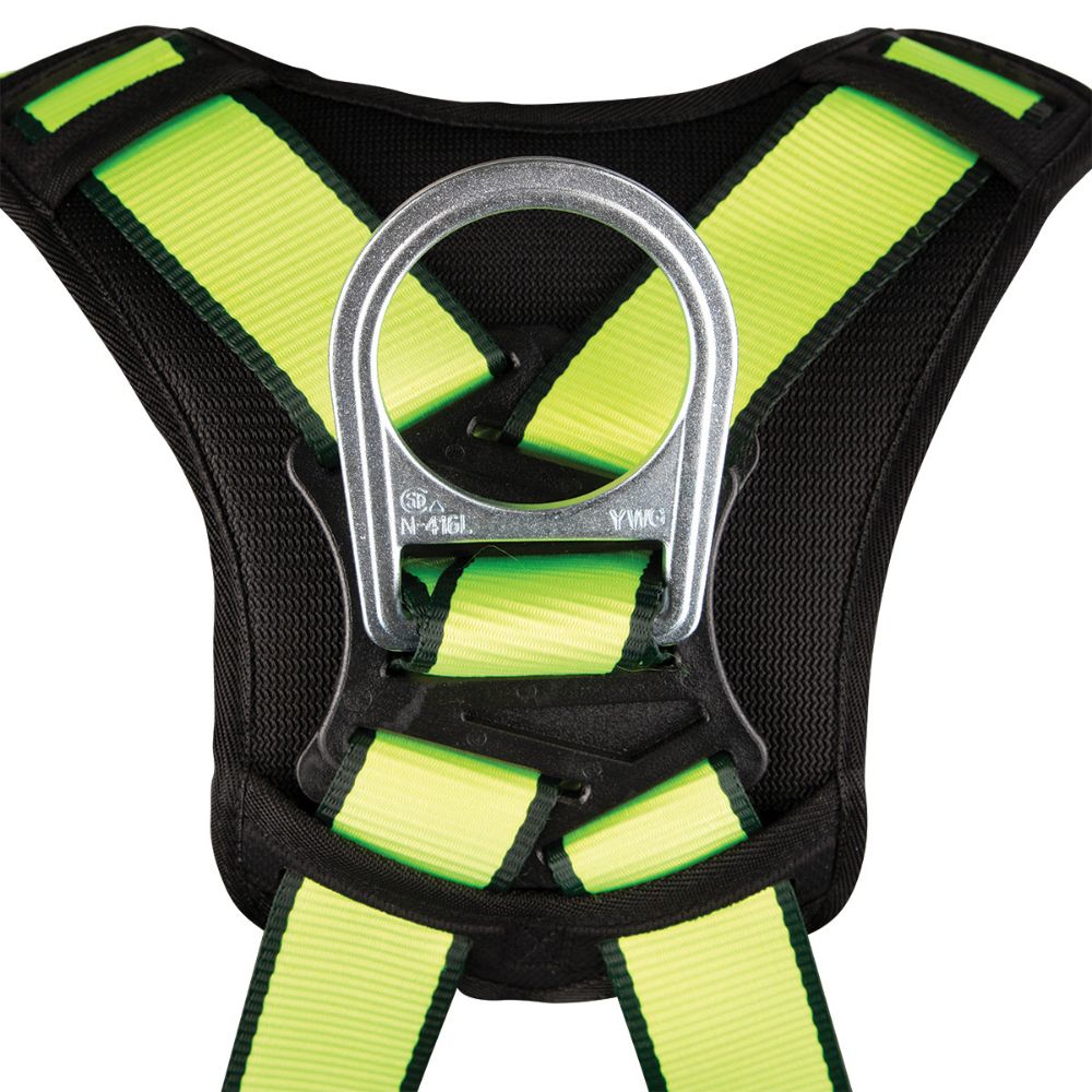 Safewaze FS280-2X PRO Full Body Harness: 1D, MB Chest/Legs, 2X - 8