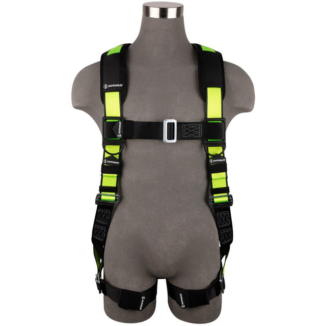 Safewaze FS280-L/XL Pro Full Body Harness: 1D, Mb Chest/Legs