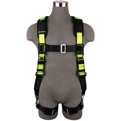 Safewaze FS280-L/XL Pro Full Body Harness: 1D, Mb Chest/Legs